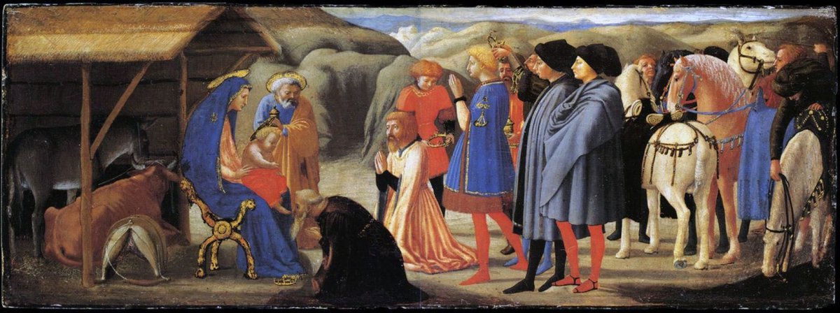 AlessandroForn6's tweet photo. MASACCIO, "ADORAZIONE DEI MAGI" 1426 #art #arttwit #twitart #Masaccio #TommasoDiSerCassai #iloveart #PolitticoDiPisa #Pisa #artlover #artlovers #Christmas #AdorazioneDeiMagi #predella #Polittico #artlovers #tommasocassai https://t.co/ZmM73XUoIv