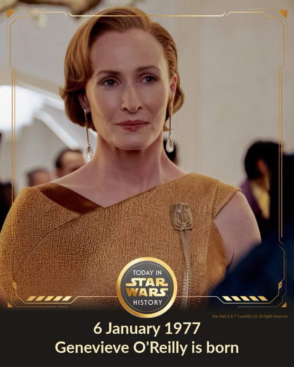 GabrielleOrlita's tweet photo. 🎂🎂🎂🔛#HAPPY_BIRTHDAY!!!
Give #GenevieveOReilly a Big SHOUT OUT, for being an amazing actor, bringing us a phenomenal portrayal of #MonMothma in #ANDOR and #ROGUE_ONE!!! The #FORCE✨is with Her - FOREVER!!! 🤍🥰👊👊
Who’s for a glass of #Squigs?
🔛#SAGRONA!!! 🥂
#SW✨ https://t.co/WRL0ZxqxvZ