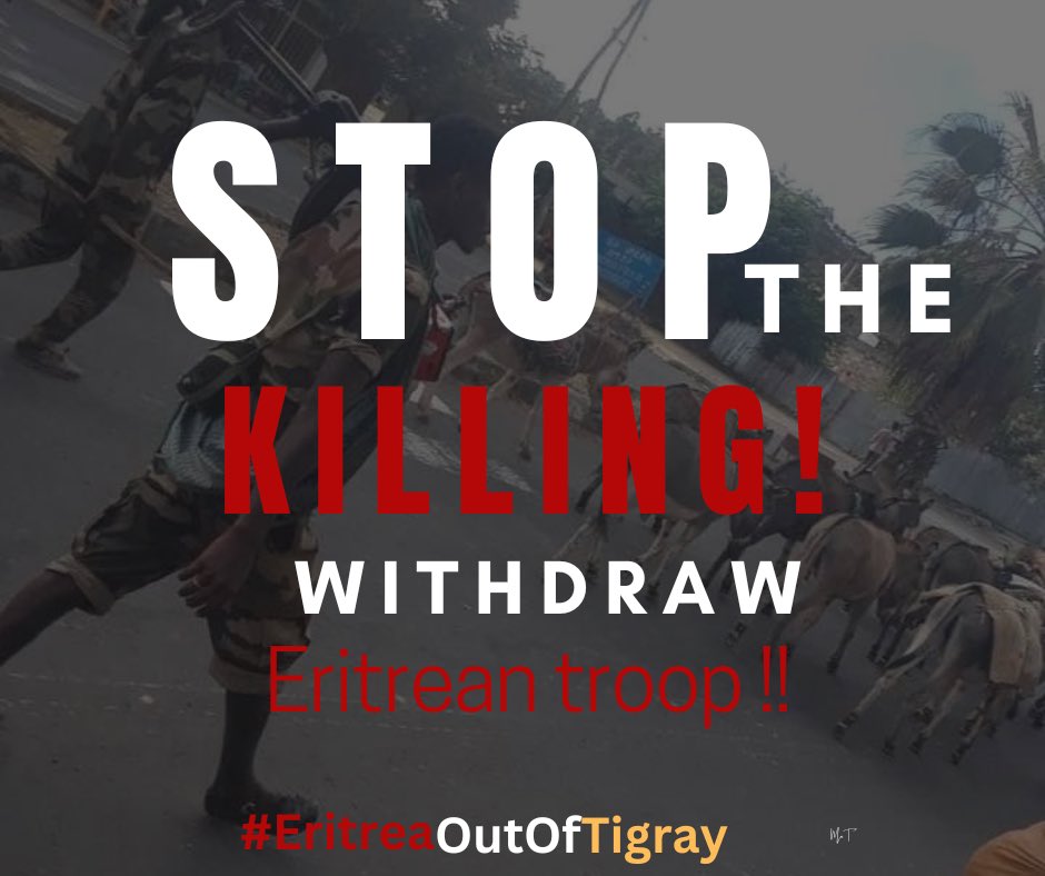 VOT_27's tweet photo. Dear @POTUS  ; fano &amp; #Eritrea’n troops are used Rape &amp; siege shamelessly for the last TWO years . Still 🇪🇷 n troops are committing all crimes.On this #2023 #Tigray must be free  from Eritrea!!!#EritreaOutOfTigray @SecBlinken @MikeHammerUSA @_AfricanUnion @POTUS @EUCouncil #VOT https://t.co/LEgT0gaq1f