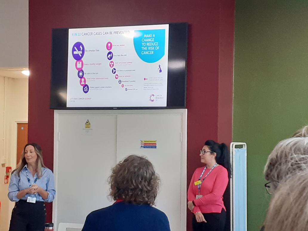 Excellent presentation from Emma this morning at SAFE@Southend on healthy lifestyle choices to prevent cancer. Great positive news as well about changes for the Emergency Dept coming in the next couple of weeks. <a href="/kellyMcgovern21/">kelly McGovern</a> <a href="/EmmaChaplin4/">Emma Chaplin</a>
