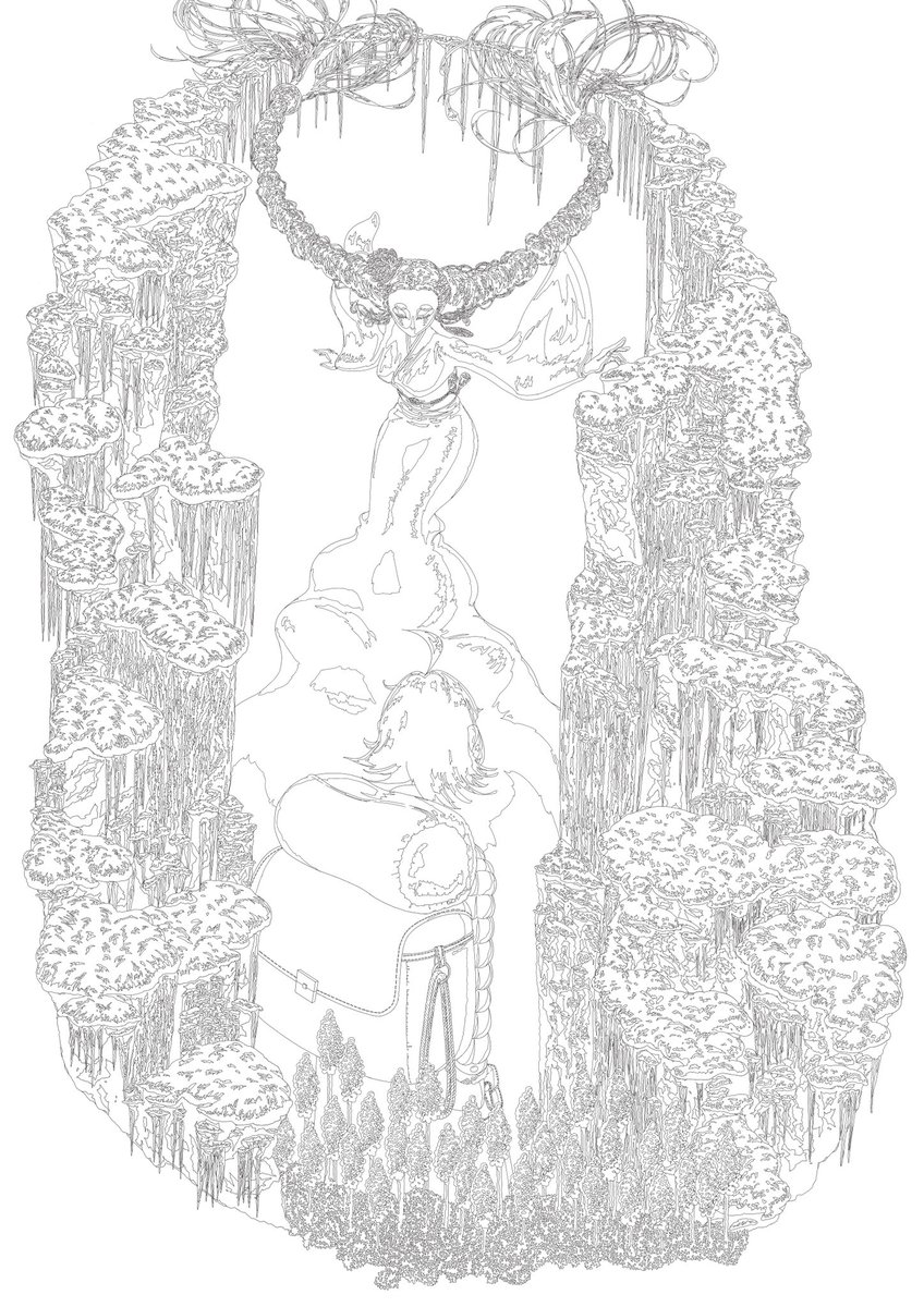 Asano0809's tweet photo. 雪女原画完成！
＃イラスト　#イラスト好きな人とつながりたい https://t.co/65J3ujSVBM