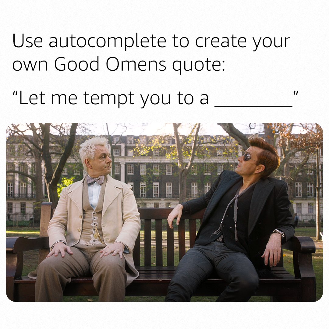 primevideouk's tweet photo. We'll go first... "Let me tempt you to a trip to Alpha Centauri?" https://t.co/K6iTJenGkK