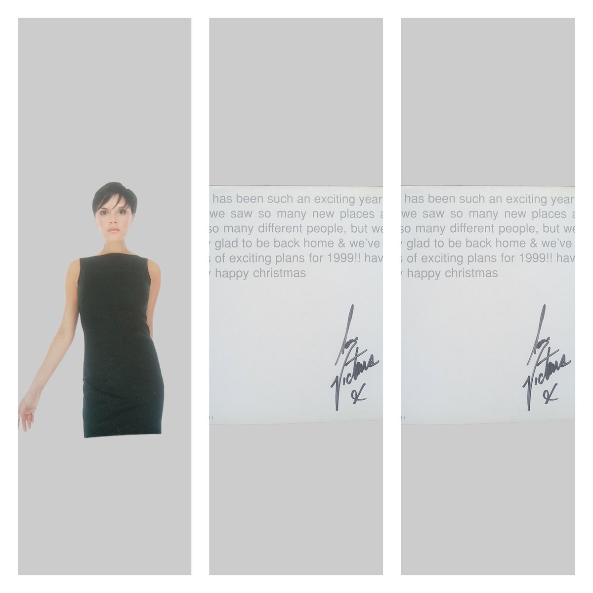 Any 1 intrested to buy this original signed photo email me xavier@hankygift.com
Spice girls if i am not wrong found in old book