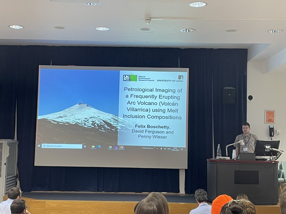 The final day of VMSG 2023 is focused on magmatic systems, with the first session looking at melt inclusions, diffusion chronometry, and element fluxes at volcanic centres 🌋