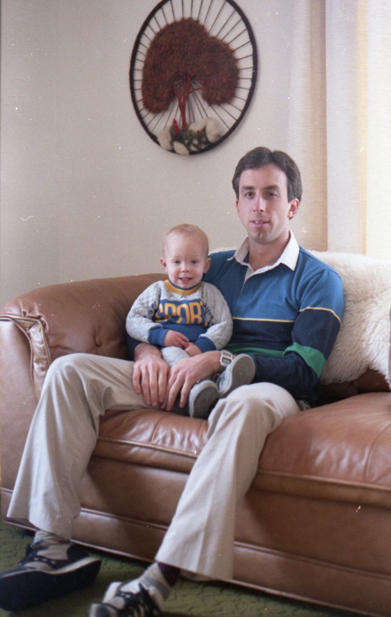 GaryKeeneyMD's tweet photo. Pathology rocks!  Thirty-five years goes in a flash if you love what you do!  Enjoy the ride! (I’m still enjoying it). Bonus: The son I’m holding also became a pathologist! https://t.co/4gbmAN6GxF