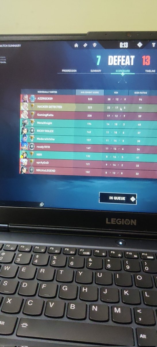 Gnaneswarvanap1's tweet photo. @riotgamesmusic @RiotSupport @PlayVALORANT @playVALORANTsa @ValorantEsports 
What the fuck is worng with you riot what the hells is this match making , you guys said we improved match making , it's just a joke I think . nothing has improved.atleast ban the plat player #VALORANT https://t.co/Yo60vf8Ing