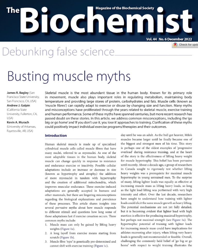 DrJimmyBagley's tweet photo. You've probably heard these sayings around the gym: "go big or go home" or "if you don’t use it, you lose it". But, are they right?? 
Here @DrAndyGalpin, @KevinMurachPhD and I discuss the latest research addressing a few common muscle myths. https://t.co/NxZ0Z3neZ2 https://t.co/xqM6WXkQ8G