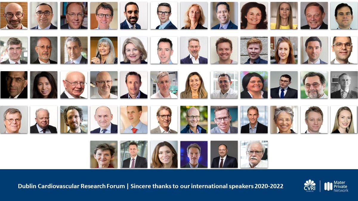 As we step into 2023 we would like to take a moment to thank all of our presenters who made the Dublin Cardiovascular Research Forum a great success since we started in 2020. We are back next Thursday the 12th @6pm - details on how to register here cvridublin.ie/education-and-…