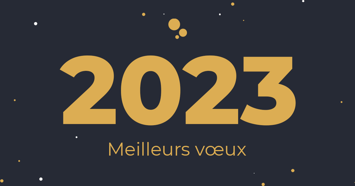 V-labs vous souhaite tous ses vœux de bonheur et de réussite pour 2023 🎉