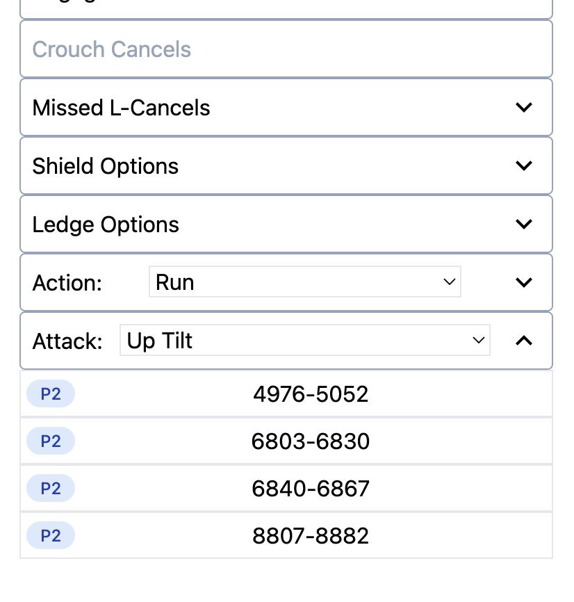 Added some new Clips sections for Out Of Shield and Off The Ledge options. Also two custom rows for custom states or attacks landing. Happy labbing!