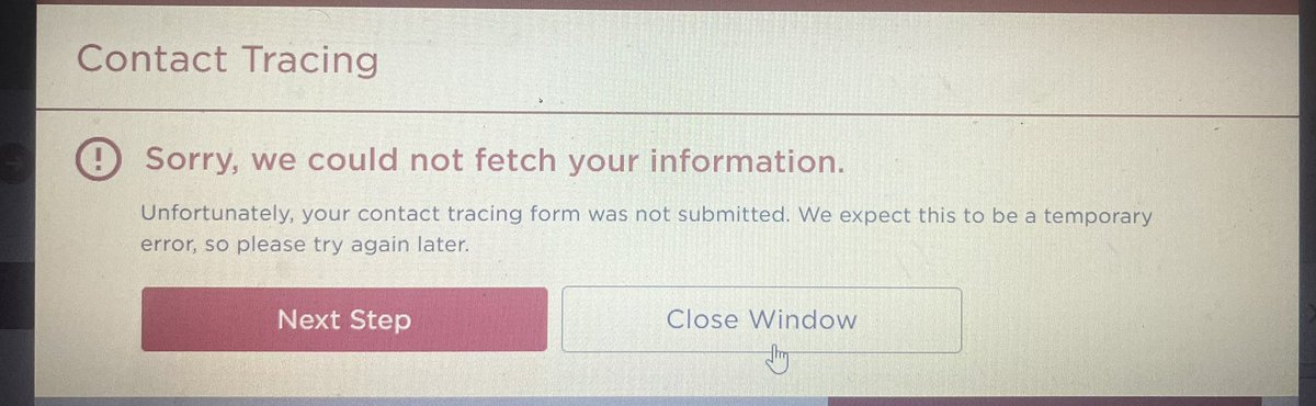 alexmaeUK's tweet photo. @VirginAtlantic I am trying to add information on FlightReady (UK to US) but unfortunately every time I try the ‘contact tracing’ section I get an error message (see image). This means I can’t check in for my upcoming flight. Please advise urgently https://t.co/GtrszYbFst