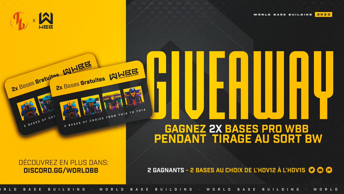 ❄️Hi clashers!❄️
See you tonight at 8:45pm / 20:45pm on the <a href="/LEXoffi/">LEX</a>  channel  to watch the drawing if the groups for the #wintercup

Two Giveways offered by our partner <a href="/WBBofficiel/">World Base Building</a>  

Lex Twitch !  twitch.tv/lexgo_tv
Join Black Widow!
discord.gg/d963sGx

Clash On ⚔️🕷️