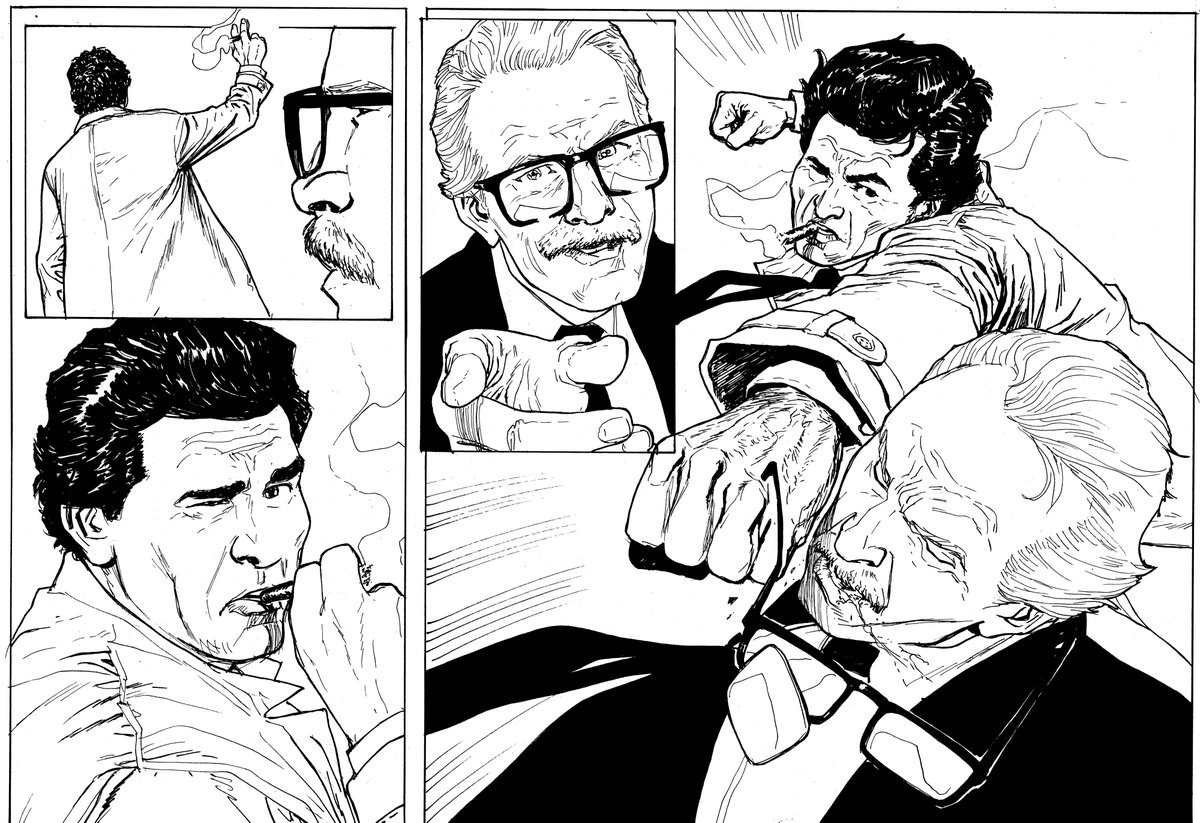 #comics #onemorething #columbo #HumanArtists #peterfalk #patrickmcgoohan #lieutenantcolumbo #portraits #actors