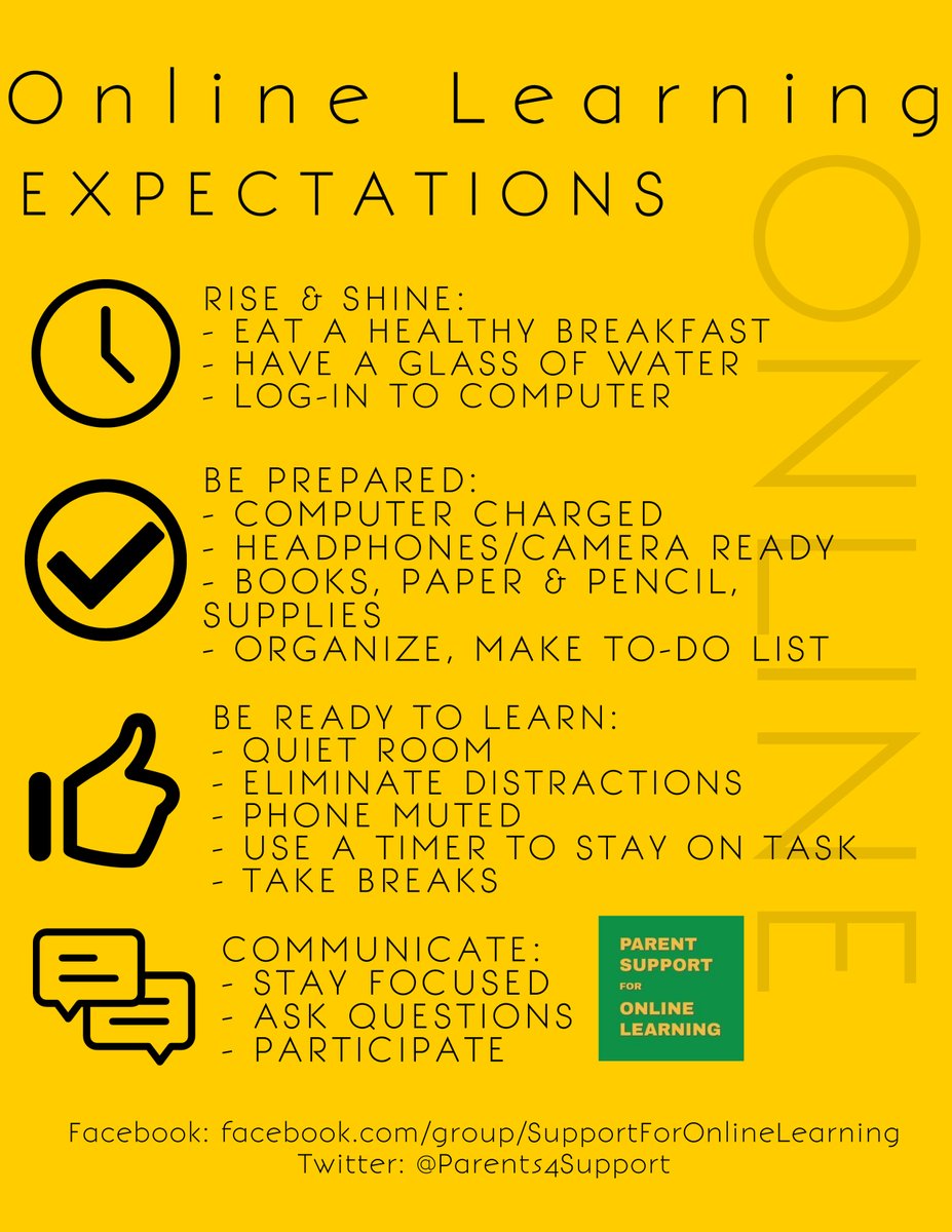 Help your students start the new year off right by providing clear expectations for online learning. You can find this resource and more on our website!  loom.ly/pPcTRUw #onlinelearning #distancelearning #digitallearning #parenting #homeschooling #newyear #education
