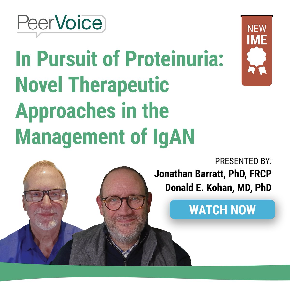 What role do endothelin-1 and angiotensin-II play in IgAN and can they be harnessed for therapy? Find out from the experts in this new activity!
#PeerVoice #meded #nephrology #IgAN #IgAnephropathy
peervoice.com/APY?&PromoCode…