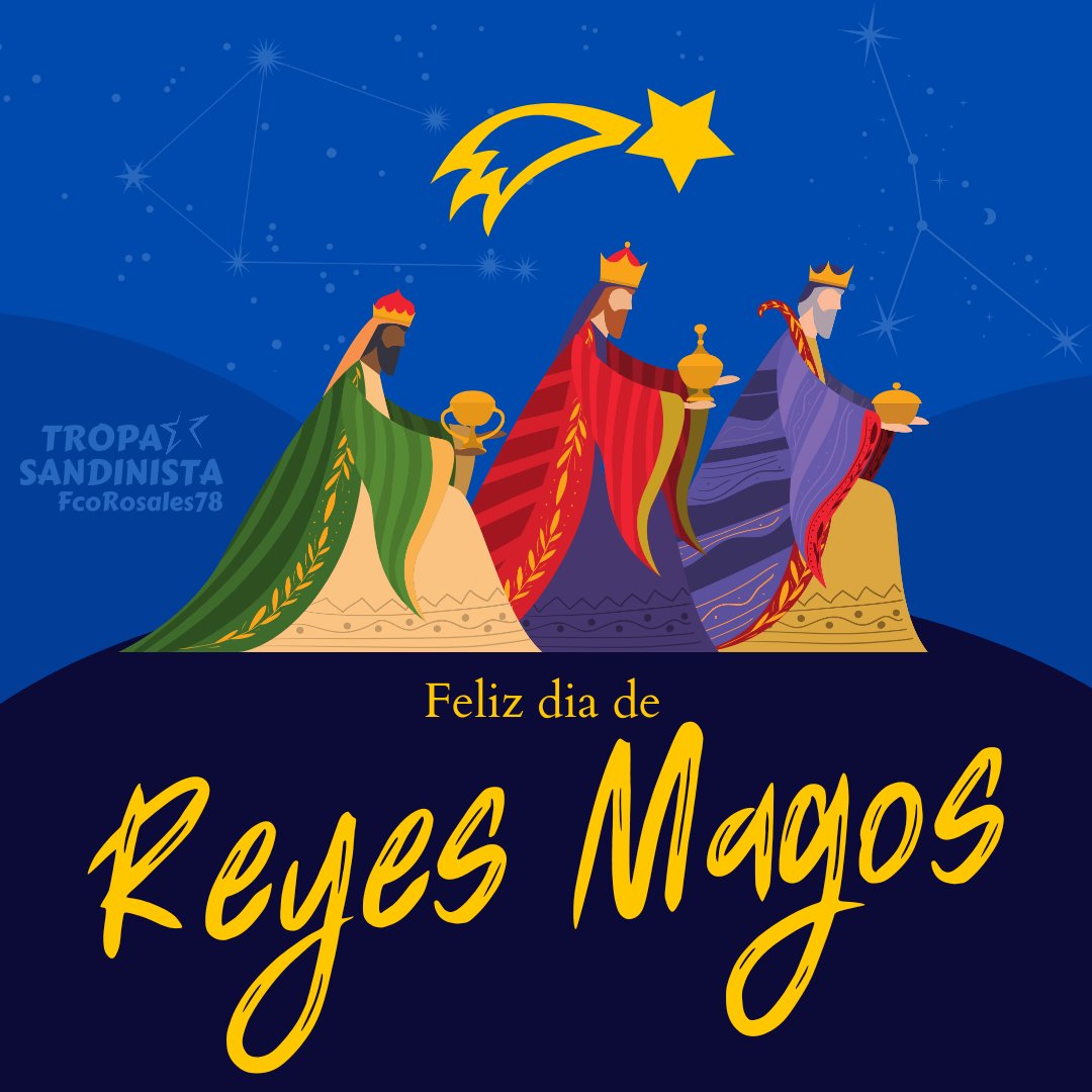 Hoy, #6Enero celebramos la solemnidad de la Epifanía del Señor, conocida como la adoración de los tres reyes magos.

¡Feliz día de #ReyesMagos!

#Nicaragua 
@jbrisol @Atego16 @Frances_Rivera2 @corpav_m @quezadar2 @SolisVariedades @cachorrita_t6 @Bely_Perez2 @Uva22