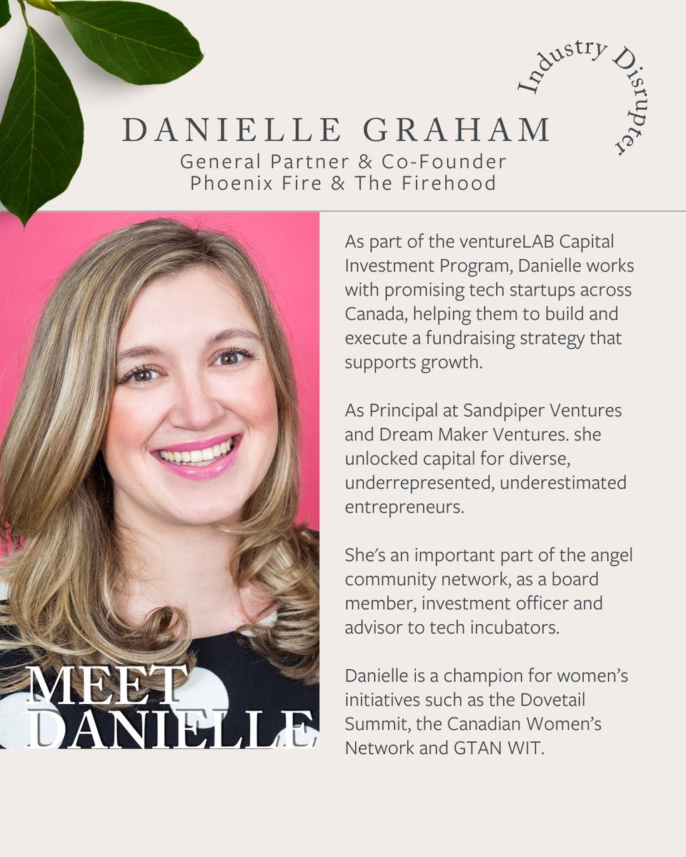 DovetailCanada's tweet photo. Dovetail Business Spotlight: Phoenix Fire is an angel-stage investment fund that applies a systematic, disciplined approach to investing in women entrepreneurs across Canada. https://t.co/cwc7TaEWwC