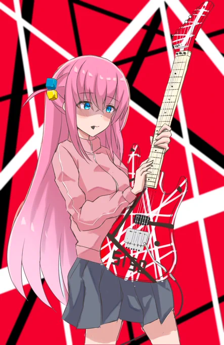遅ればせながら一気見して思わず落描きしちゃいました笑青春時代思い出しながら微笑ましくも熱くなる素晴らしい作品をありがとう #ぼっち・ざ・ろっく 