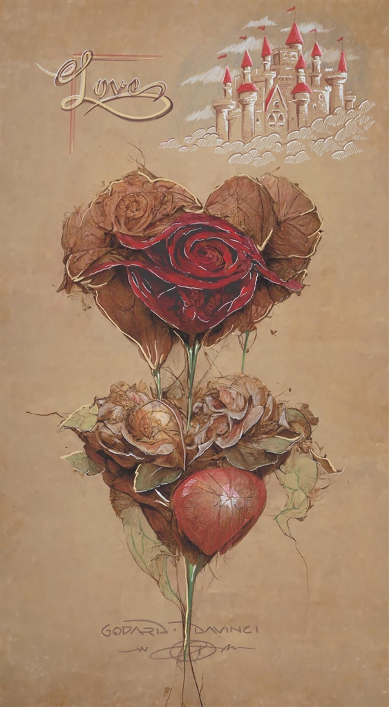 ParkWestGallery's tweet image. &quot;Love&quot; by Michael Godard #loveart #love #michaelgodard