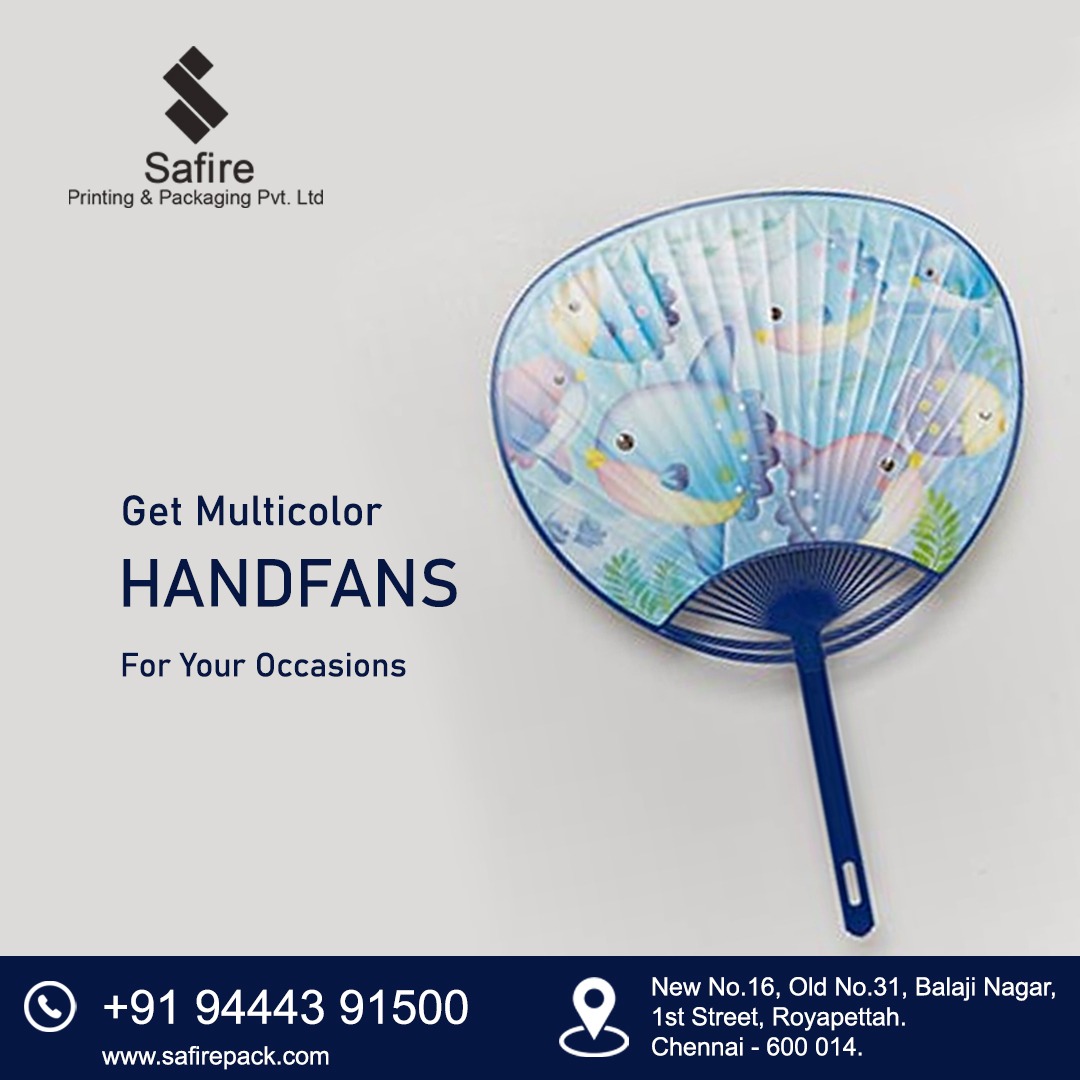 SafirePack's tweet image. Safirepack has imitable and exquisite range of products like . Safirepack is a trusted product. The place of registration is Safirepack Royapettah,chennai. We lay great emphasis over quality and on time delivery of the product at affordable prices.
#handfans