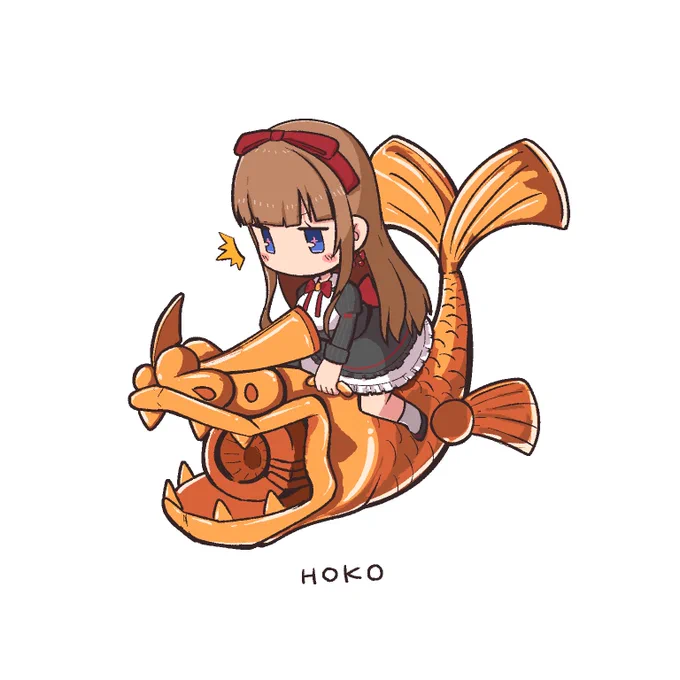ホコが自分で進んでほしい#ちぇり絵 