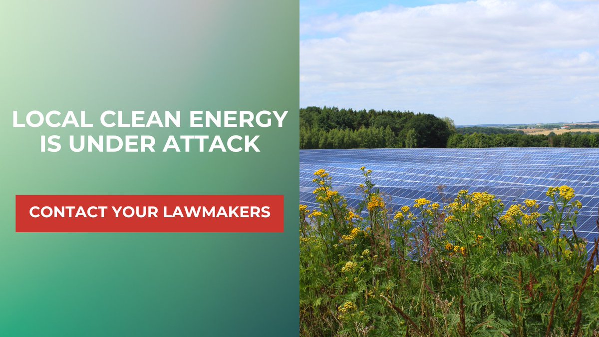 It's be nice to see some progress in the House, right? We can in Illinois! HB4412, which protects local clean energy projects and the jobs they create, will be heard at a subject matter hearing this morning.

File a witness slip in support of the bill ➡️ my.ilga.gov/WitnessSlip/Cr…