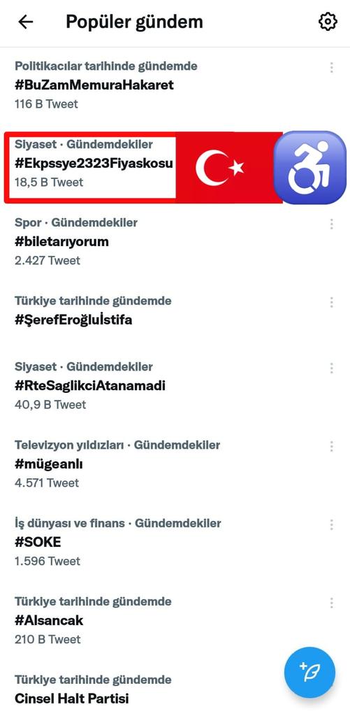 Çığlıklarımız neden duyulmuyor Engelliye 2323 kadro açmak bizleri yok saymaktır
İş istiyoruz çalışmak istiyoruz
Özel sektöre örnek olun
Acil kadro güncellemesi
#Ekpssye2323Fiyaskosu
<a href="/RTErdogan/">Recep Tayyip Erdoğan</a> <a href="/fuatoktay/">Fuat Oktay</a> <a href="/tcailesosyal/">T.C. Aile ve Sosyal Hizmetler Bakanlığı</a> <a href="/deryayanikashb/">Derya Yanık</a> <a href="/iletisim/">T.C. İletişim Başkanlığı</a> <a href="/duran_ridvan/">Rıdvan Duran</a> <a href="/avfatmaoncu/">Av.Fatma Öncü</a>