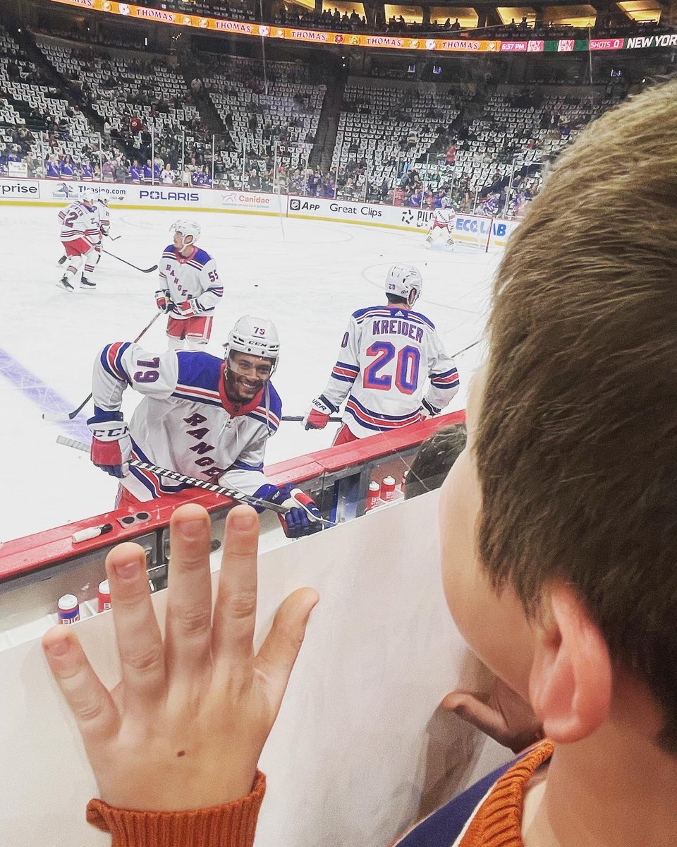 amandakegs's tweet image. Lots of reasons to vote for K’Andre Miller in the #NHLAllStarVote, but top of my list is that he’s a really great human. #NYR #HockeyTwitter