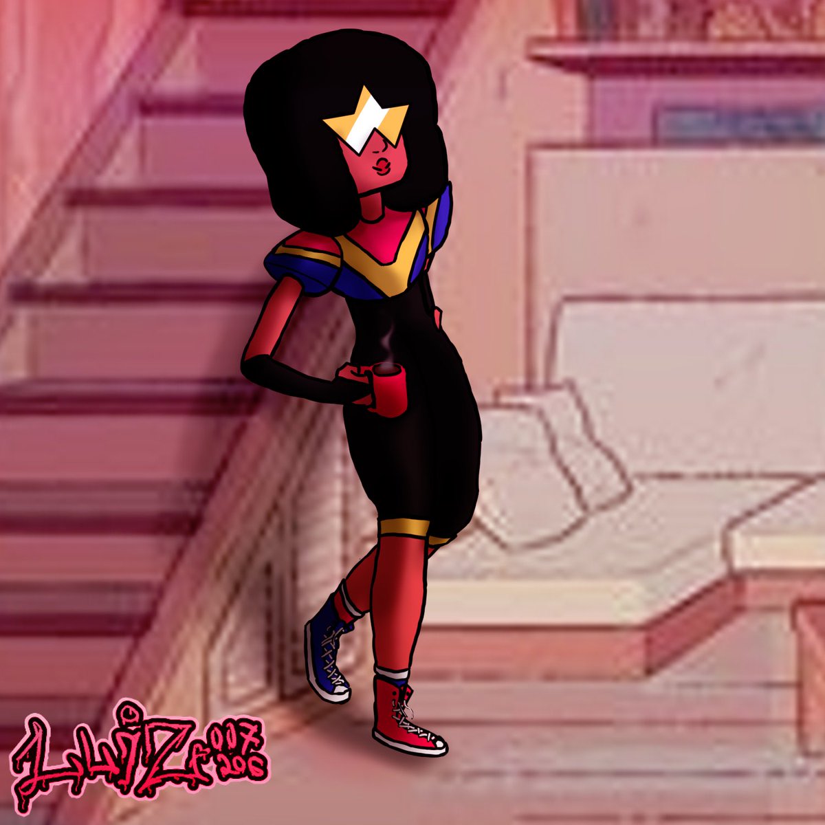 luiz007206's tweet photo. Bom, tinha feito a um tempinho, porém tava esperando postar com o pessoal, mas a colab foi cancelada então tô postando aqui no Twitter, talvez depois eu poste lá no insta #garnet #StevenUniverseFanart #fanart #StevenUniverseFuture #draw #drawing #desenho #walcon #digitalart #art https://t.co/JTZwJY1qKs