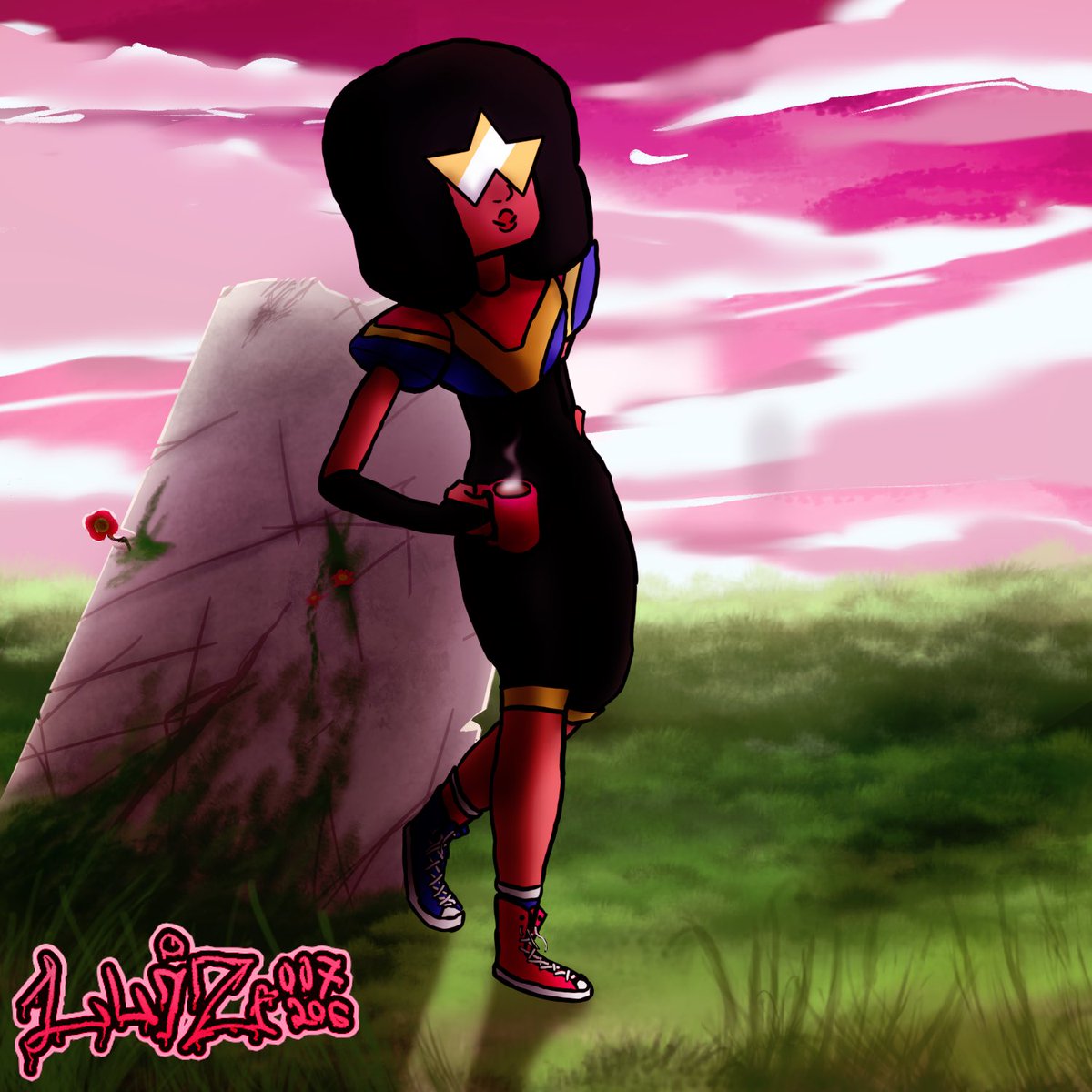 luiz007206's tweet photo. Bom, tinha feito a um tempinho, porém tava esperando postar com o pessoal, mas a colab foi cancelada então tô postando aqui no Twitter, talvez depois eu poste lá no insta #garnet #StevenUniverseFanart #fanart #StevenUniverseFuture #draw #drawing #desenho #walcon #digitalart #art https://t.co/JTZwJY1qKs