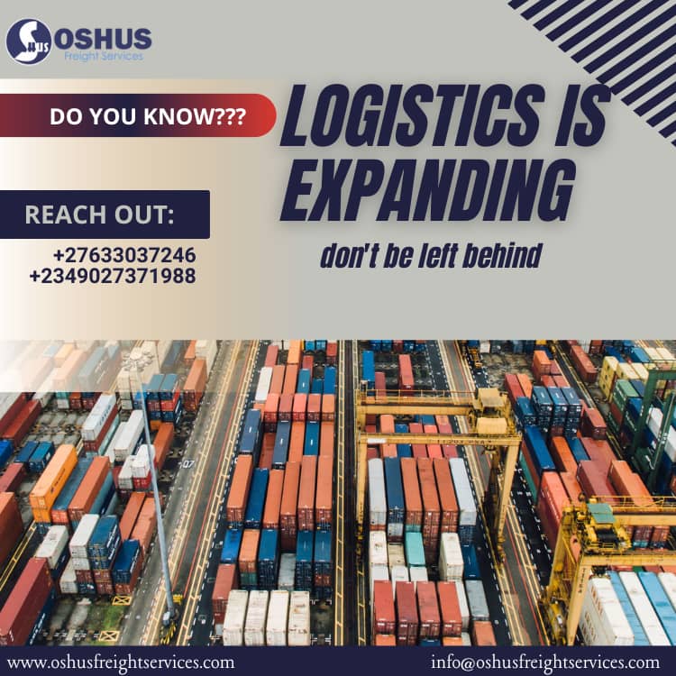 Reach new Horizons with us!🛬🛬🛬🛬🚢🚢🚢

Call/ WhatsApp 063 303 7246 / +234 902 737 1988
visit our website: 

oshusfreightservices.com

 #weshipworldwide✈️✈️✈️❤ #logistics #logisticsolutions #logistics #seafreight #seafreight #seafreightservices #shippingfromchina #SeaFreight