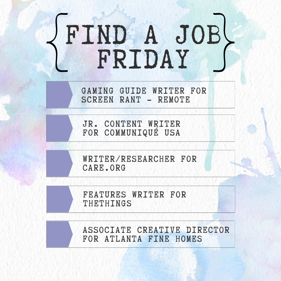 lurejournal's tweet photo. Looking for a job? Check out these available positions now! 🧵
#englishjobs #FindAJobFriday #lurejournal https://t.co/hYXZcae1iH