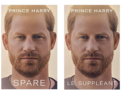 Magistrad_Plus's tweet photo. Chapeau à la personne qui a trouvé le titre français du livre du Prince Harry. @EditionsFayard 

(Ça paraît évident comme ça côte à côte, mais devant juste le titre anglais, je crois que nous aurions été nombreux à sécher.) 

#cestcommeloeufdechristophecolomb https://t.co/pWeYSXselA