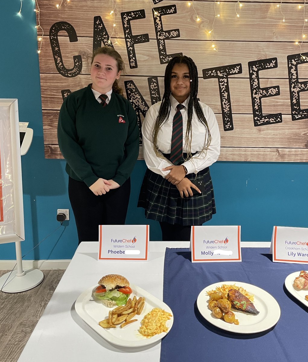 wildernschool's tweet photo. A huge congratulations to Molly and Phoebe who competed in the Future Chef Local Final today at Chichester College! You both presented fantastic dishes and we are very proud of you!
#wearewildern #futurechef #SBfuturechef https://t.co/bi3HxWPhx7