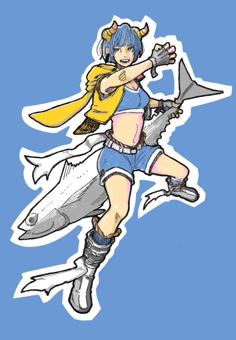 ツナナ姉さん描きました! 共同制作: 