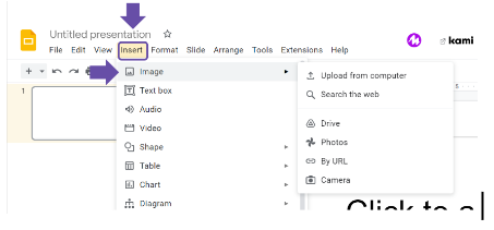 TheTinyEdTech's tweet photo. Next Stop: Inserting Images, Using the “Insert” Menu: Along the menu bar headings, click on “Insert” and select “Image” #EdTech #EdTechTidbit https://t.co/dMQDQRiVva
