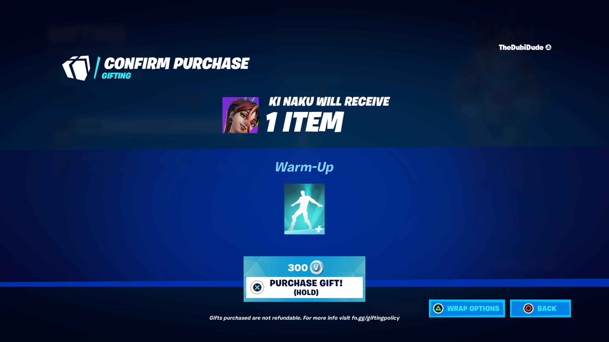 dubi_dude's tweet photo. #CONGRATULATIONS "NAKU" on receiving #WARMUP #IconSeries #Emote from #DubiDude for #DAILY 500 #vBucks #Giveaway!
#Fortnite #FortniteChapter4 #fortnitegiveaway #Pakistan #PakistanGaming #PakGaming #Gaming #Congrats #January2023 #India https://t.co/byifOGn0wH