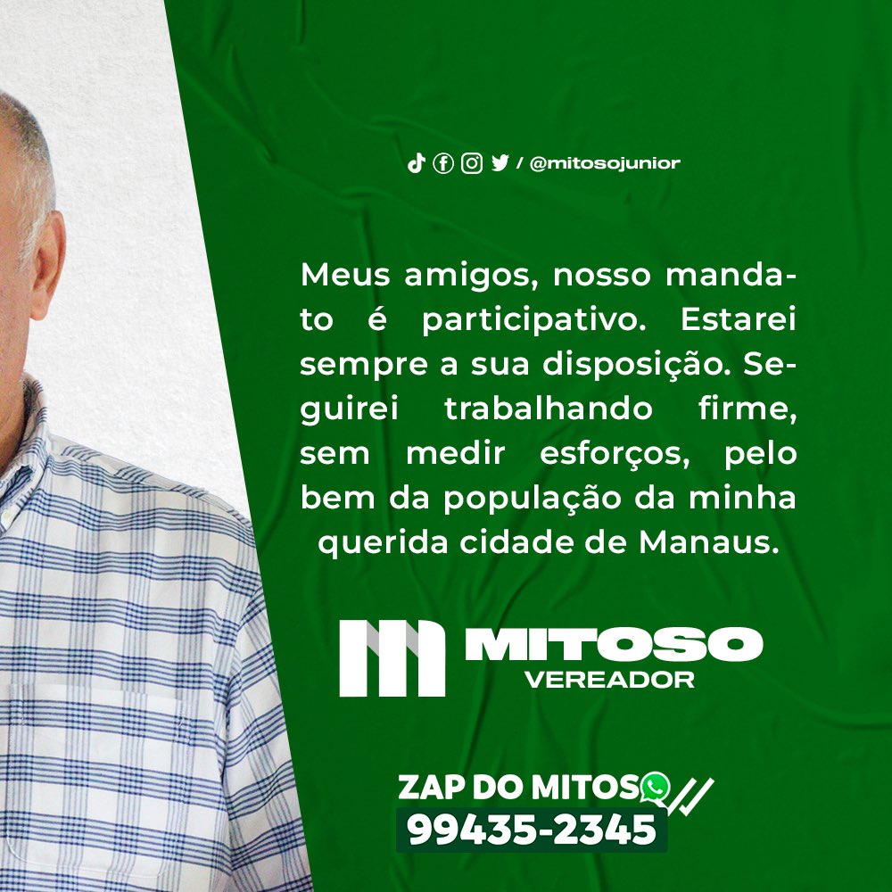 mitosojunior's tweet photo. Meus amigos, seguimos trabalhando sobremaneira e prestando contas do nosso mandato com a população da minha querida cidade.

Será por ti Manaus!

#prestaçãodecontas #mandato #mitosojunior #seráportimanaus https://t.co/6doVheCDlC