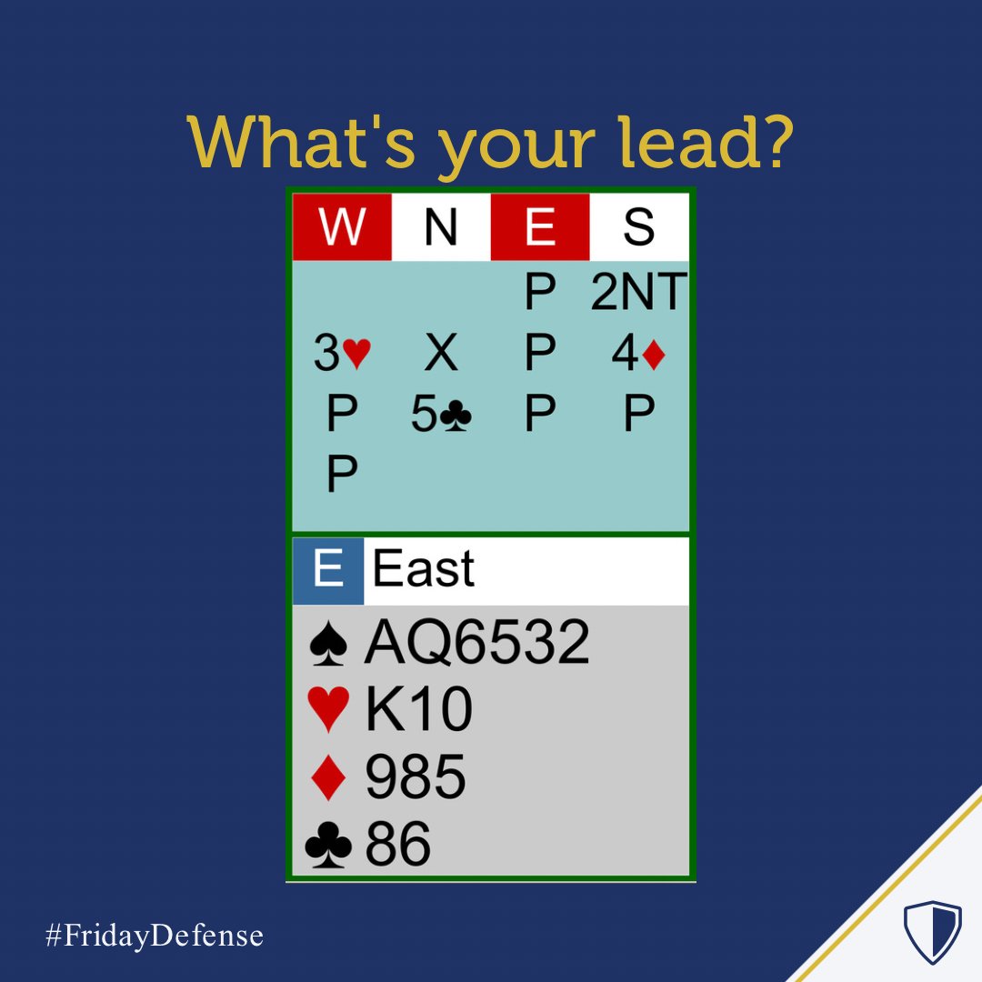 BridgeBase's tweet photo. What’s your lead?

#fridaydefense #playbridge #bridgebase #playbbo #itsallaboutbridge https://t.co/KEpLcY3a7x