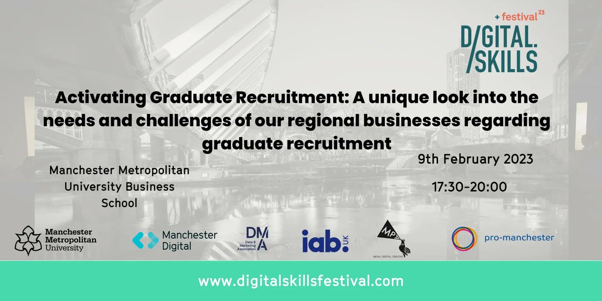 We're inviting you to our #MDSkillsFest Fringe Event with <a href="/mmu_business/">Manchester Metropolitan University Business School</a>, where we'll deep dive into a recent employer survey on Graduate recruitment &amp; discuss the emerging themes of Graduate recruitment and successful talent retention.

➡️ buff.ly/3GHFOyx

<a href="/RunEatRepeatuk/">Dr Jeff McCarthy 🇪🇺</a>