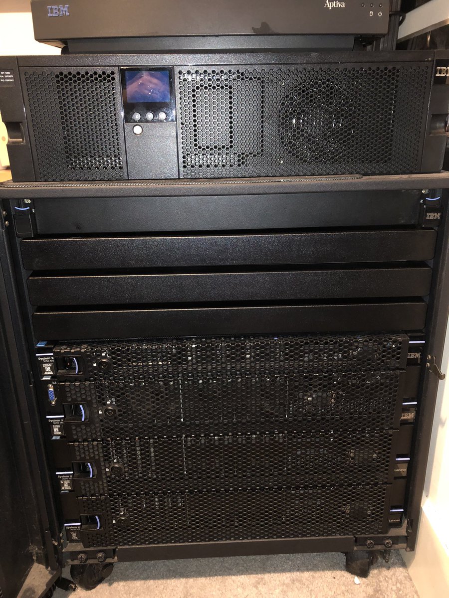 RepsolFanatic's tweet photo. @MortenHjorth @lenovo @ibm my homelab 2023 https://t.co/VFFy8phIhi