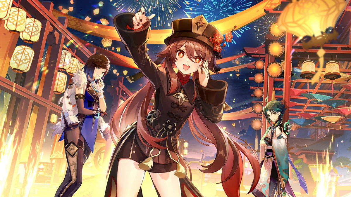 deviltakoyaki's tweet photo. Upscaled version of 3.4 key art. 
DL link:
https://t.co/z6vCaXg4I2
#GenshinImpact #Alhaitham https://t.co/cPwMUDMsJy