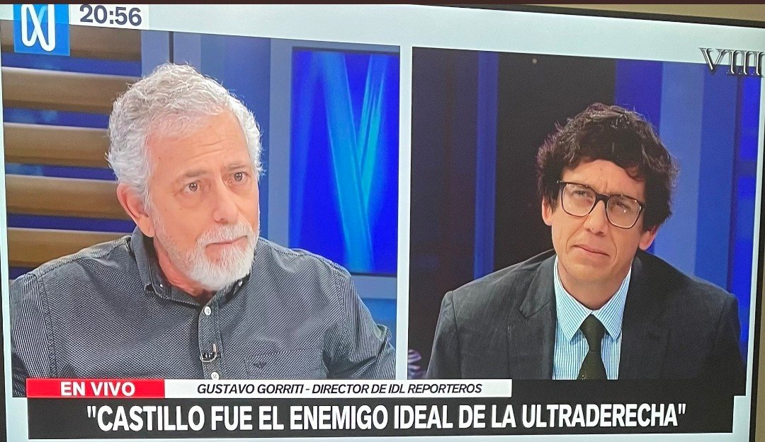 CharitoABC's tweet photo. Canal N se ha convertido en la señal abierta del IDL y del cuestionado José Luis Salas Arenas, donde Gustavo Gorriti se explaya a su gusto defendiendo corruptos,terroristas y defensores de terroristas,ahora defiende a Salas Arenas y Corvetto,qué intereses tendrá? @canalN_ https://t.co/Mxr15x5ZFn