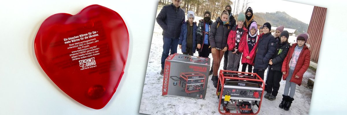 S&amp;G Weihnachtsaktion kommt doppelt gut an! Taschenwärmer für Geschäftsfreunde - Generatoren für Kinder in der Ukraine: diese Kombination unserer erwärmenden „Geschenk-Ersatz-Aktion“ zugunsten der Aktion betterplace.org/de/projects/11… kam pünktlich zu den Feiertagen ganz hervorragend an.