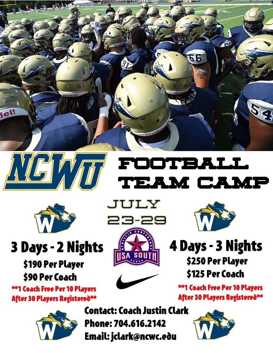 NC Wesleyan Football tweet media