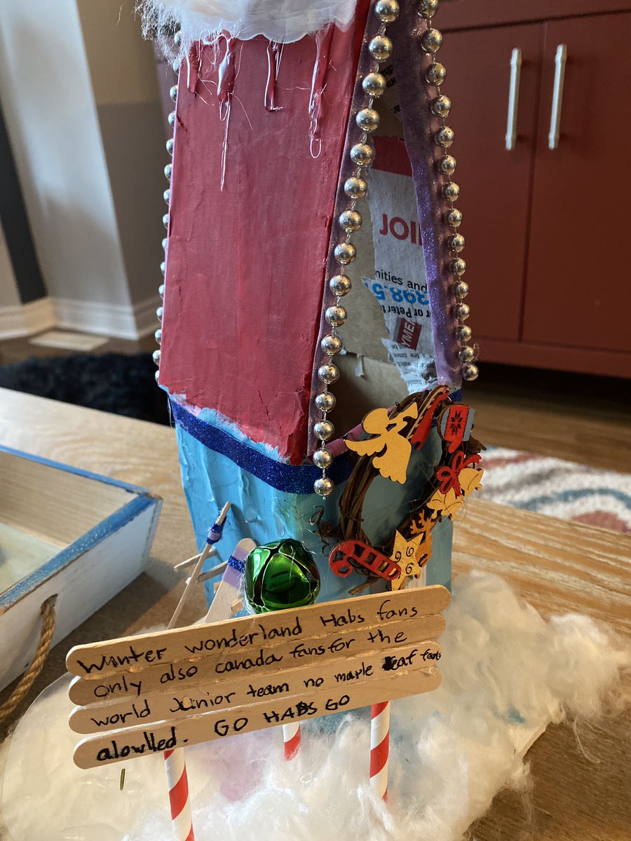 lovemyhabs26's tweet photo. The latest and greatest handmade craft by my daughter. For #habfans and #TeamCanada fans of the #WorldJuniors only. #MapleLeaf fans not allowed. @CanadiensMTL #habs #gohabsgo #WinterWonderland https://t.co/JK93xNdJ5A