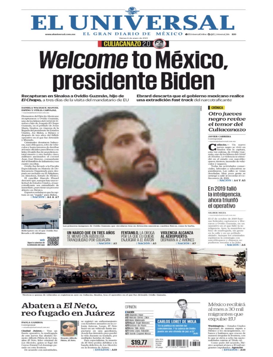 Me encantó la cabeza de hoy en ⁦<a href="/El_Universal_Mx/">El Universal</a>⁩ 👏🏻👏🏻👏🏻