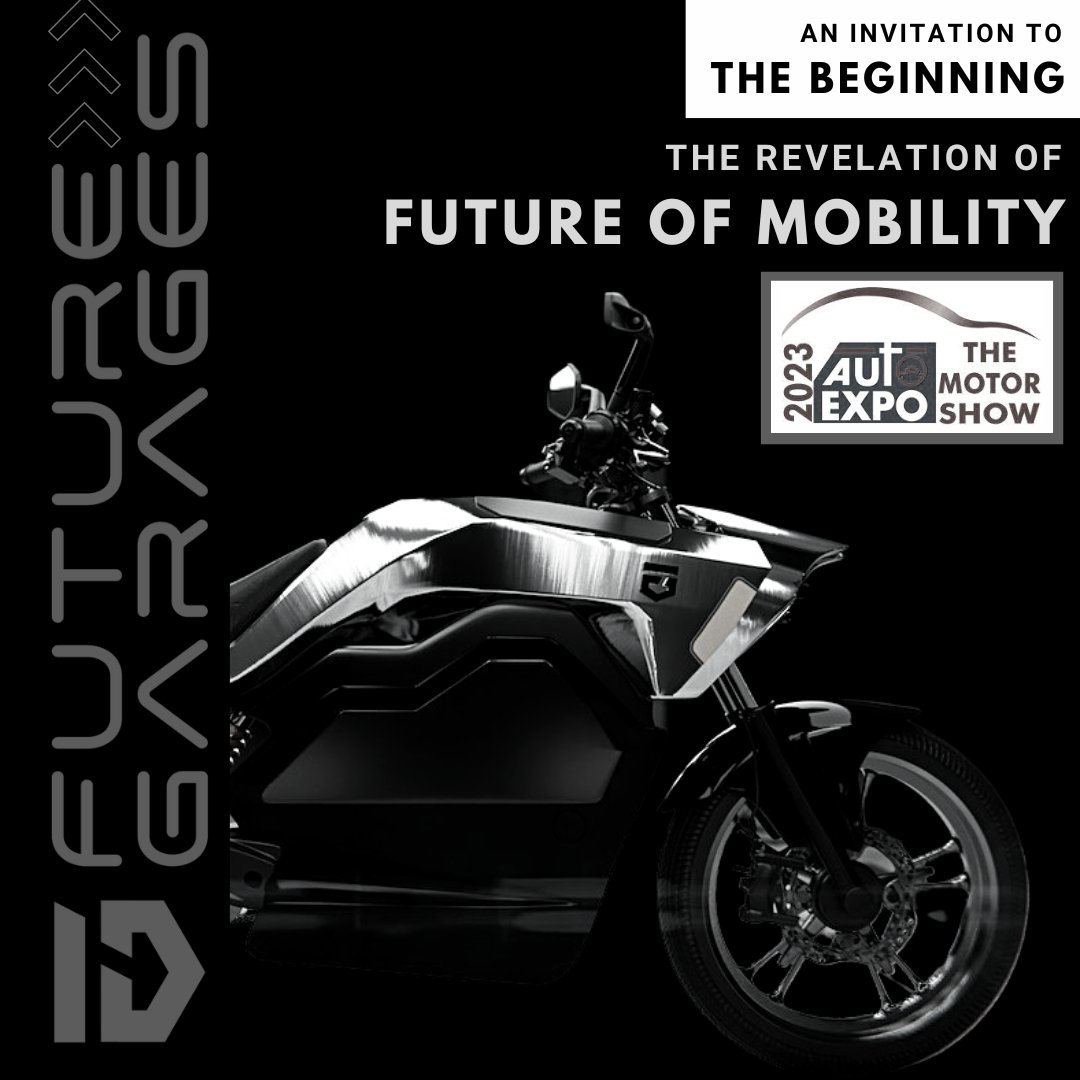 futuregarages's tweet photo. ELK , our revolutionary all electric motorcycle , will be at the Auto Expo 2023 from January 13 to 18 at the India Expo Mart , Greater Noida 

Will you be there to experience the future of mobility ? 

#autoexpo #autoexpo2023 #electricmotorcycle #electricvehicle #ev https://t.co/Z9KglujzZr