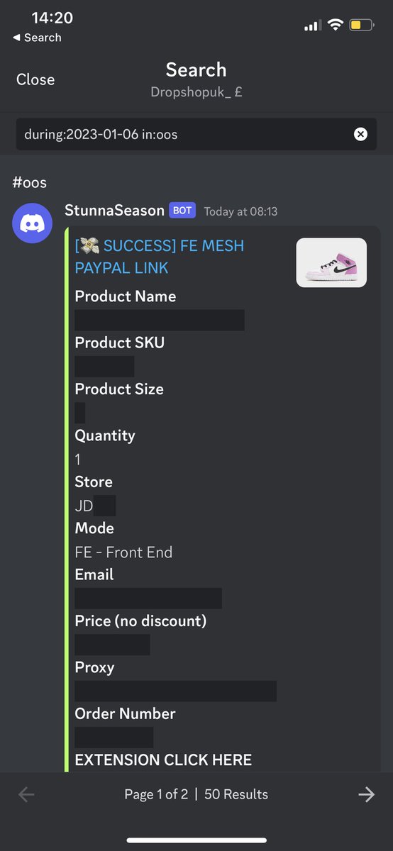 38stonecold's tweet photo. Webhook rate limit on my first day with OOS Bot😮💨
🤖|@OOSMesh
⚡️|@WolvesProxy @RetailByRampage
👨🍳|@LaboratoryIO https://t.co/4WhCJ005mR
