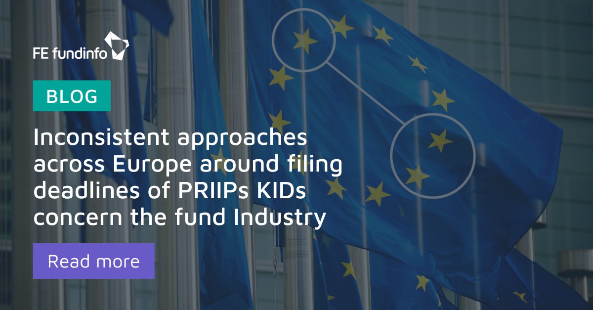 FEfundinfo's tweet image. Following the revised PRIIPs RTS coming into effect on 1 January 2023, local regulators in Europe are taking various approaches regarding the filing of PRIIPs KID documents. 

➡️ Read more: hubs.ly/Q01xbkvP0 

#FundManagers #FundDistributors #PRIIPs #Data #Regulations